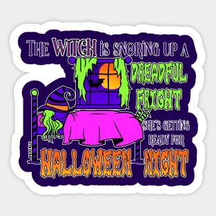 Restful Witch Sticker